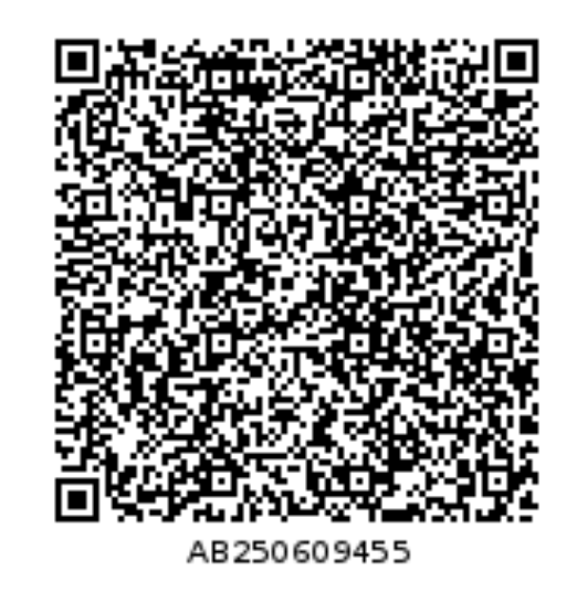 Hong Kong Customs & Excise Registration QR Code — AB250609455
